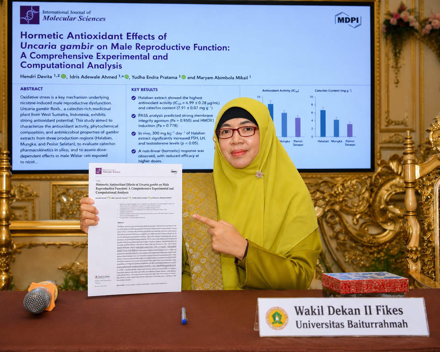 Gali Potensi Gambir, Dosen Kebidanan Unbrah Terbitkan Jurnal Bereputasi Internasional Scopus Q1