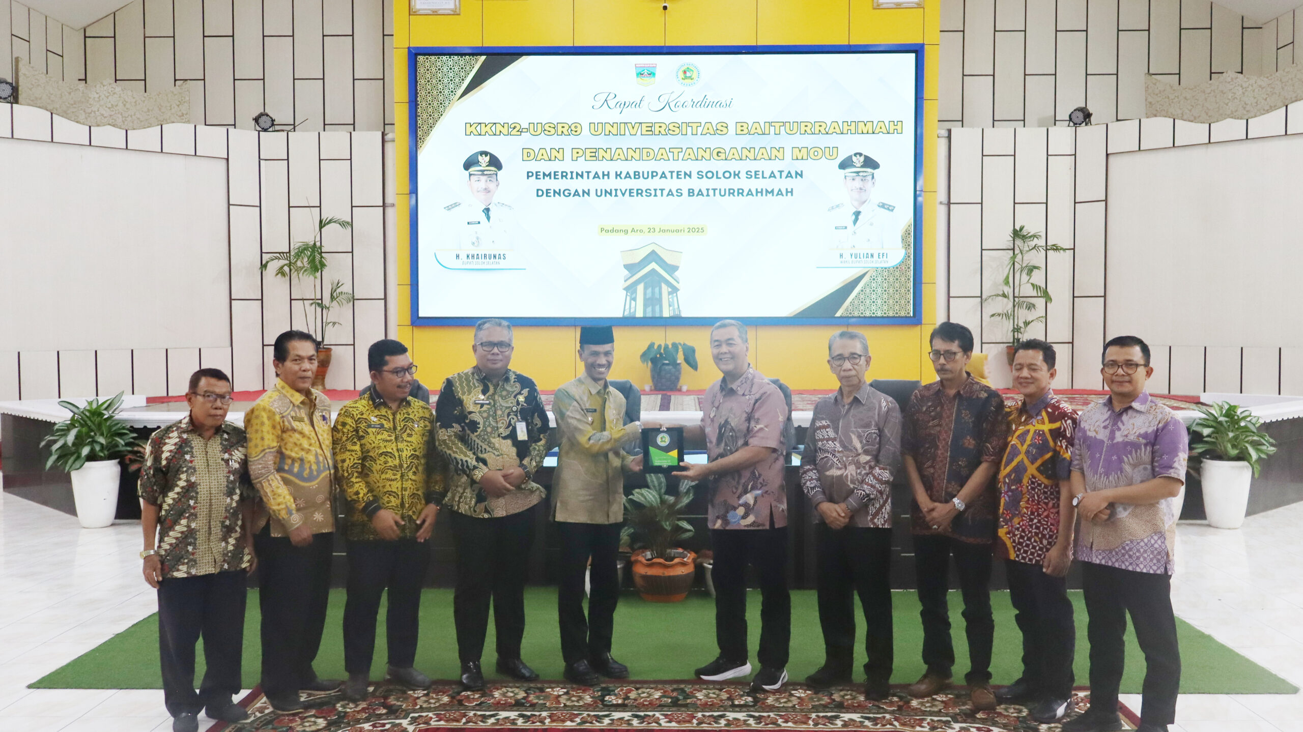 Unbrah dan Pemkab Solok Selatan Sepakat Kerjasama