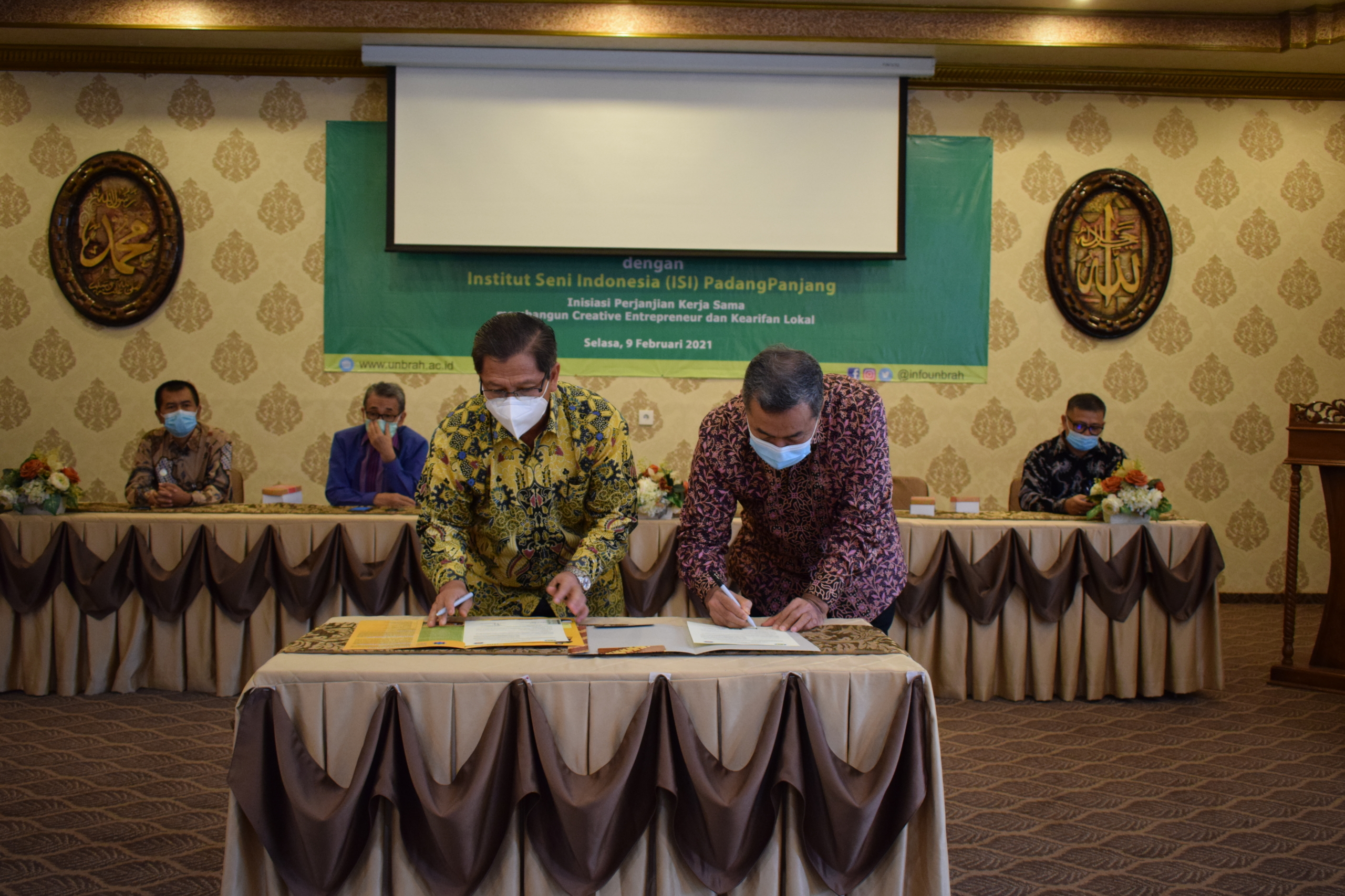 Unbrah dan ISI Padang Panjang Tandatangani MoU Pengembangan Pendidikan Tinggi