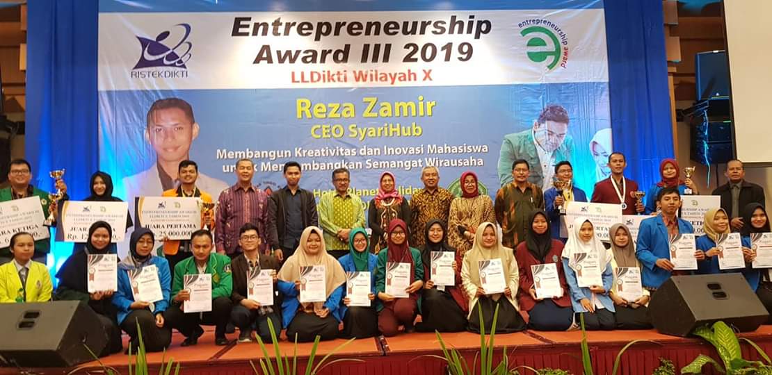 Tim Unbrah Raih Peringkat Sembilan dan Dua Belas Entrepreneurship Award LLDikti X 2019