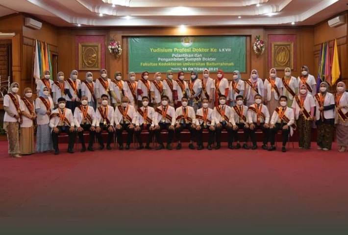 FK Unbrah Lantik 37 Dokter Dalam Yudisium Ke-67