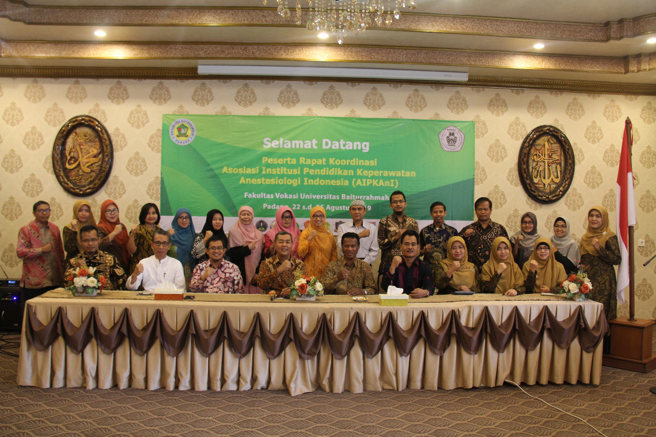 Unbrah Tuan Rumah Rakor Asosiasi Institusi Pendidikan Keperawatan Anestesiologi Indonesia (AIPKAnI)