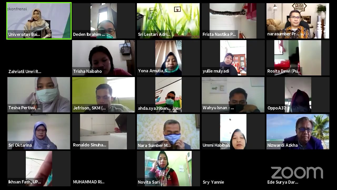 FKM Unbrah Gelar Webinar Nasional Pemberdayaan Milenial Hadapi New Normal di Dunia Pendidikan