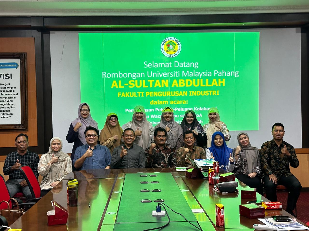 Rombongan Fakulti Pengurusan Industri UMPSA Kunjungi Unbrah Jajaki Kerjasama