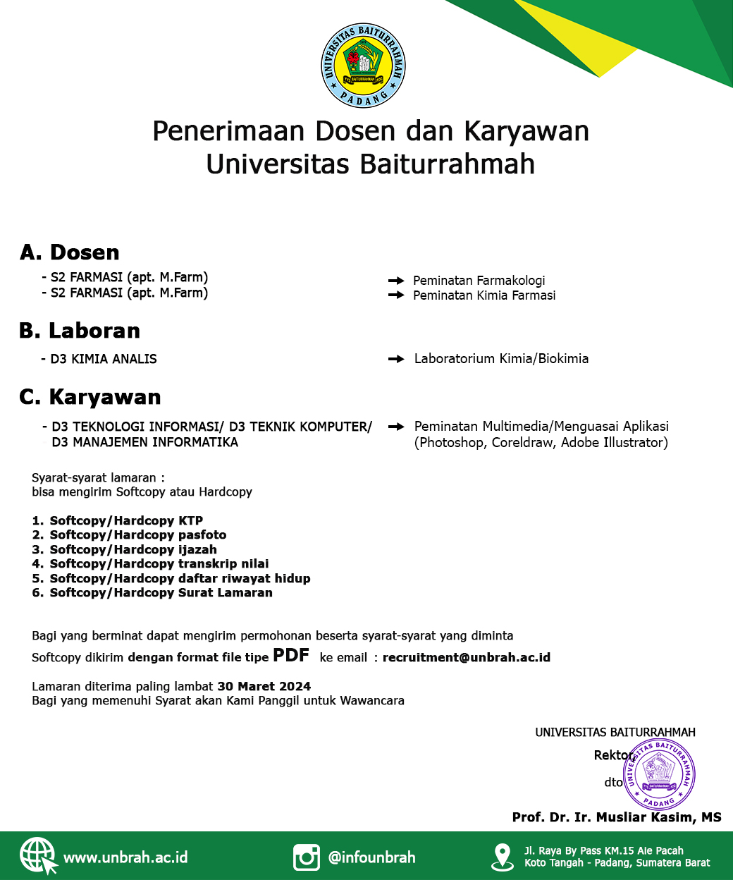 Info Loker Unbrah ?