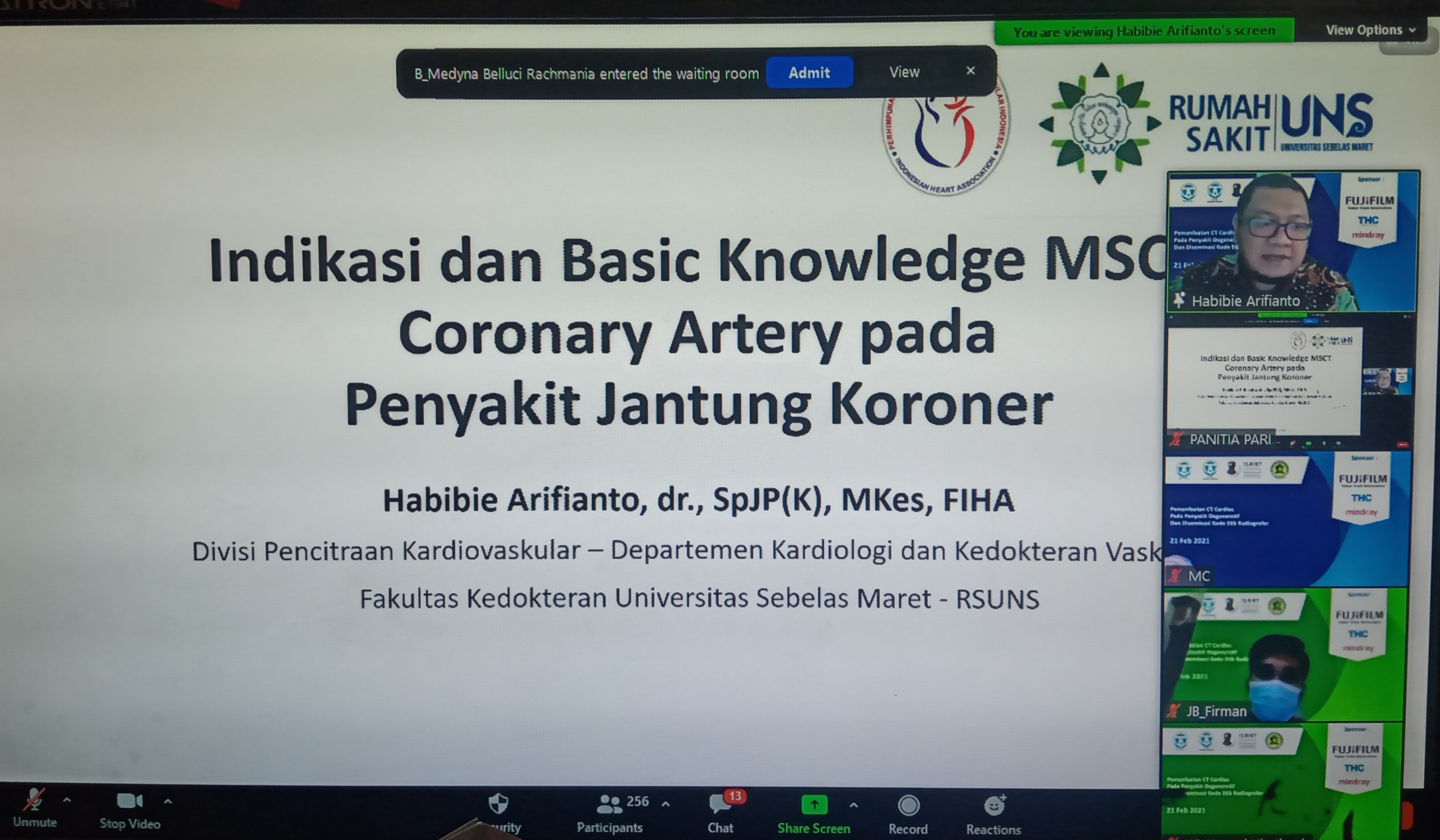 Prodi Radiologi Unbrah-PARI Gelar Webinar Peringati Dies Natalis Ke-15
