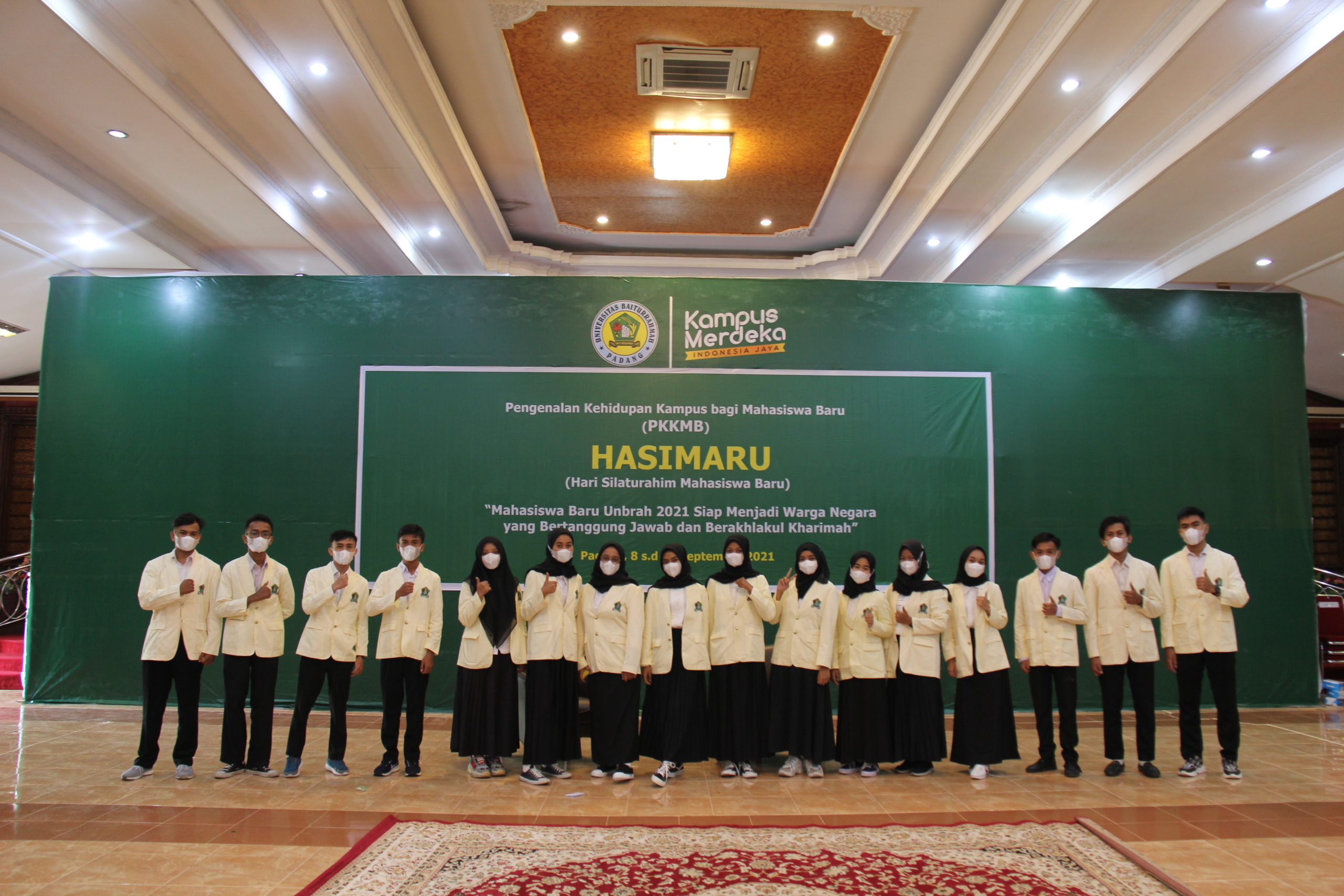 Unbrah Gelar Kegiatan Orientasi Mahasiswa “Hasimaru” 2021 Tingkat Universitas Secara Daring