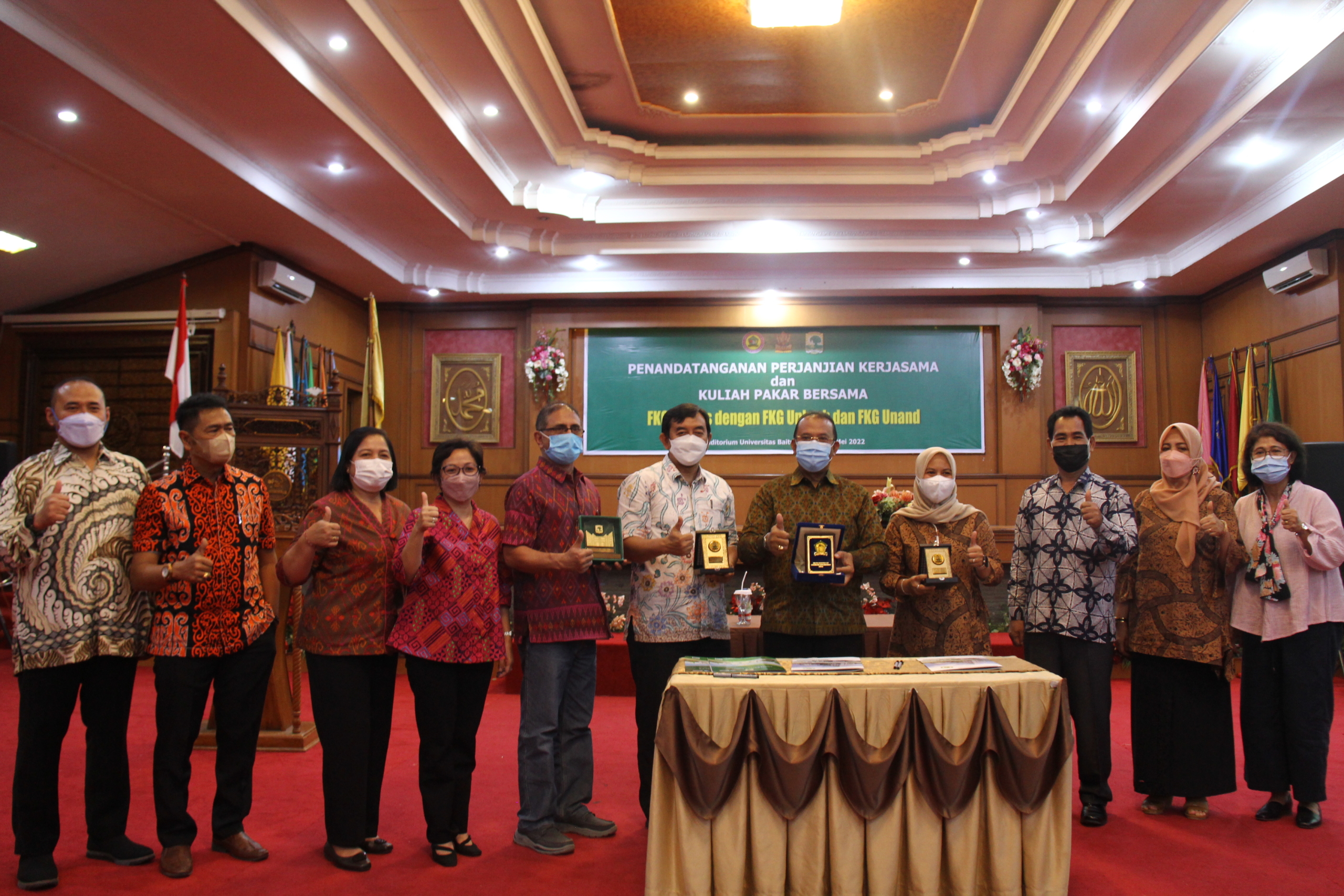 FKG Unbrah Gelar Kegiatan Kuliah Pakar dan Penandatanganan Kerja Sama Dengan FKG Universitas Mahasaraswati dan Unand
