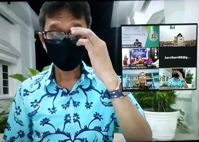 Pertama Kali, Unbrah Gelar Webinar Dengan Pemkab Padang Pariaman Terkait Penanganan Covid-19