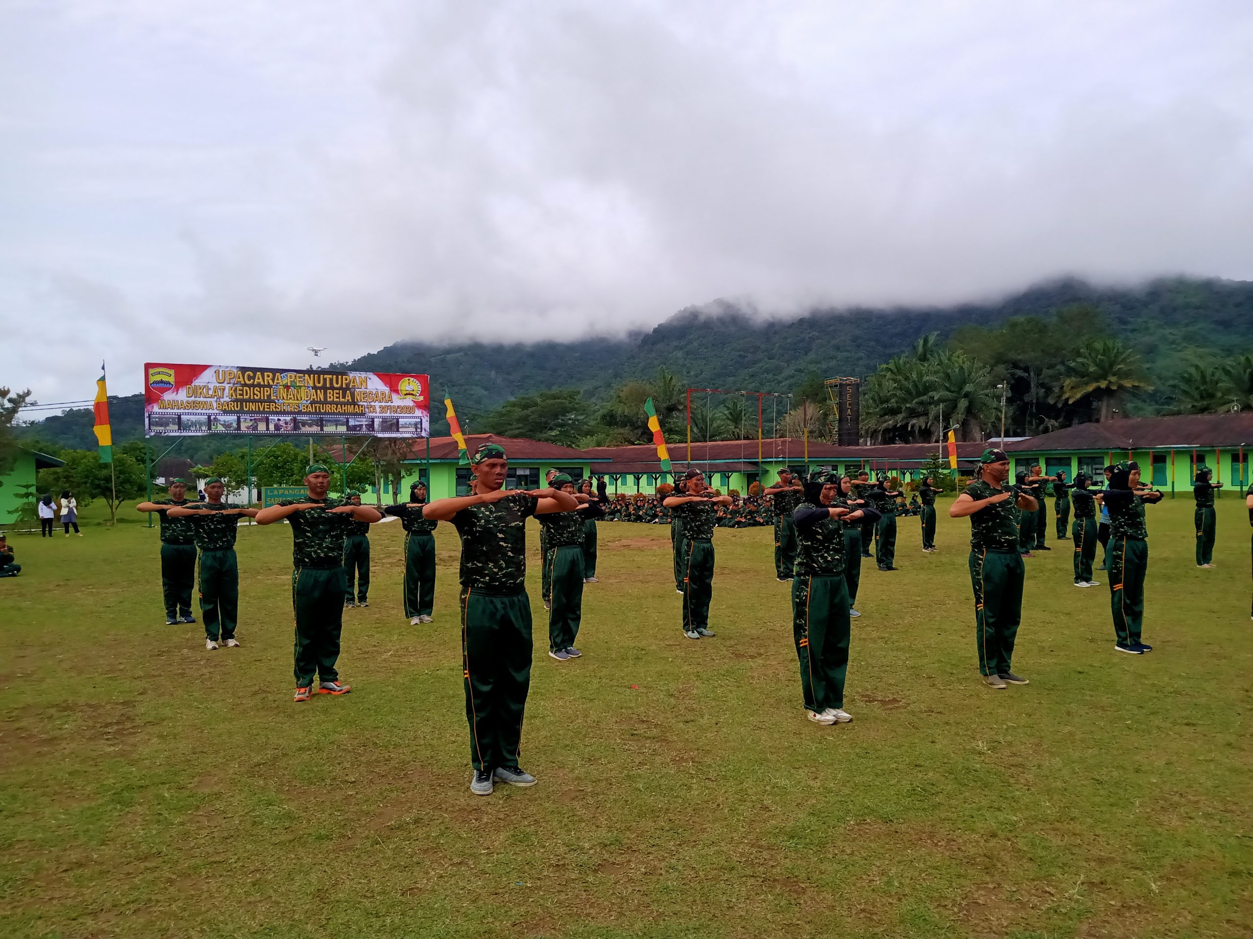 Diklat Kedisiplinan dan Bela Negara Mahasiswa Baru Unbrah 2019/2020 Resmi Berakhir