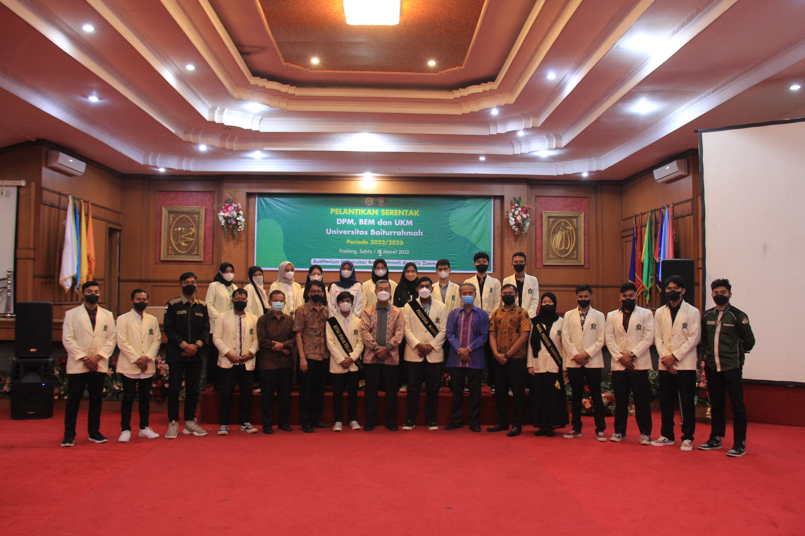 Pengurus BEM, DPM dan UKM Unbrah Periode 2022-2023 Resmi Dilantik