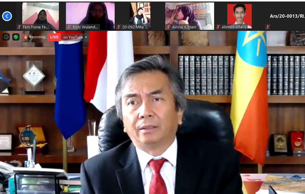 Dubes Ethiopia Bagi Pengalaman Lewat Seminar Daring Unbrah